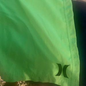 Men’s Hurly Swim Trucks Like New Size 36 lime green. Great for the beach!